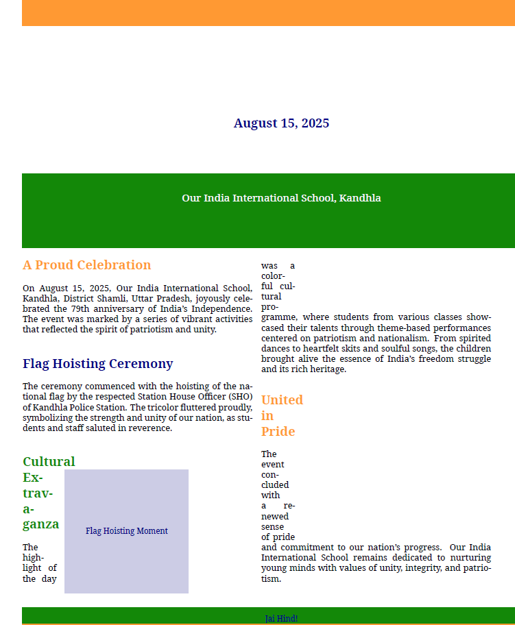 New  Independence Day 2025